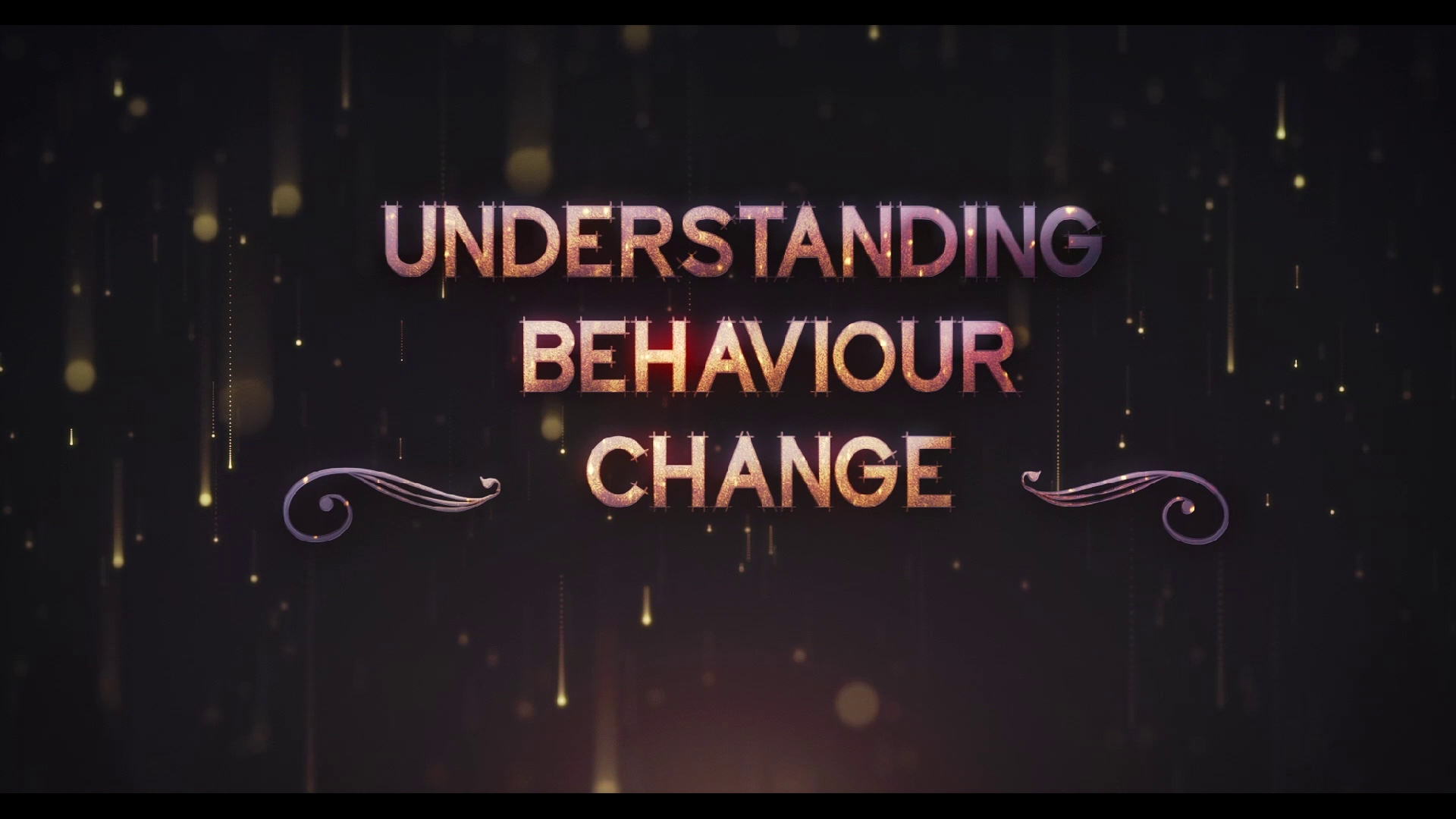 Understanding Behaviour Change